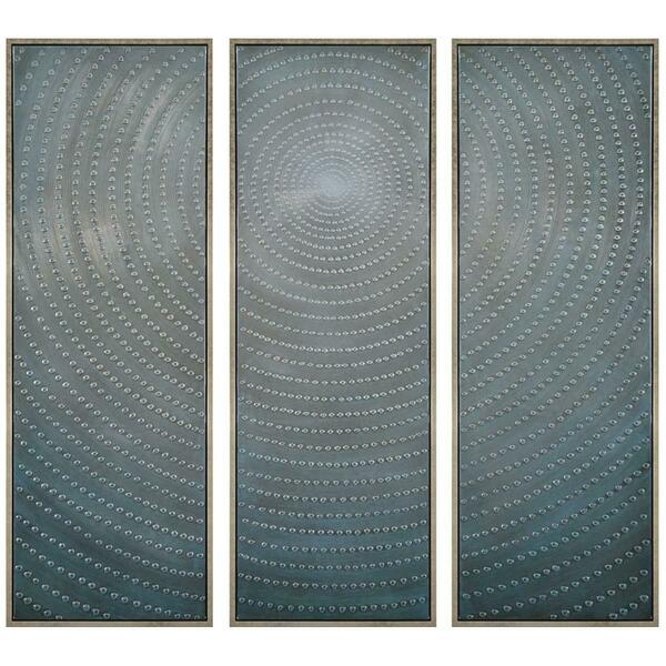 Empire Art Direct Concentric Hand Painted, Heavily Textured Bold Metallics Canvas Art by Martin Edwards MAR-4966-6020-3F